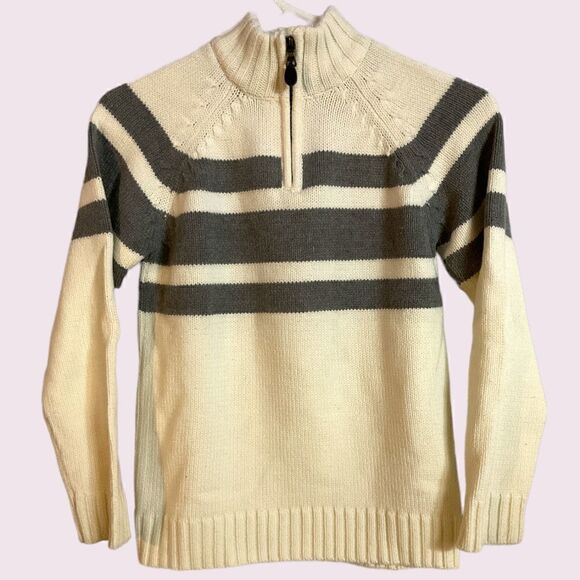 The Childrens Place Boys Quarter Zip Long Sleeve Sweater - Picture 1 of 3